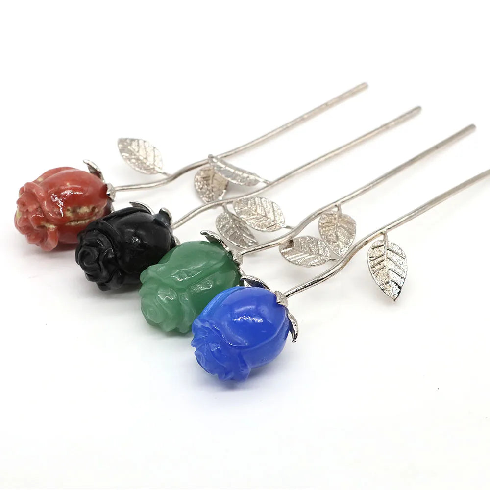 Natural Gemstone Crystal Rose — Bulk Gift Set