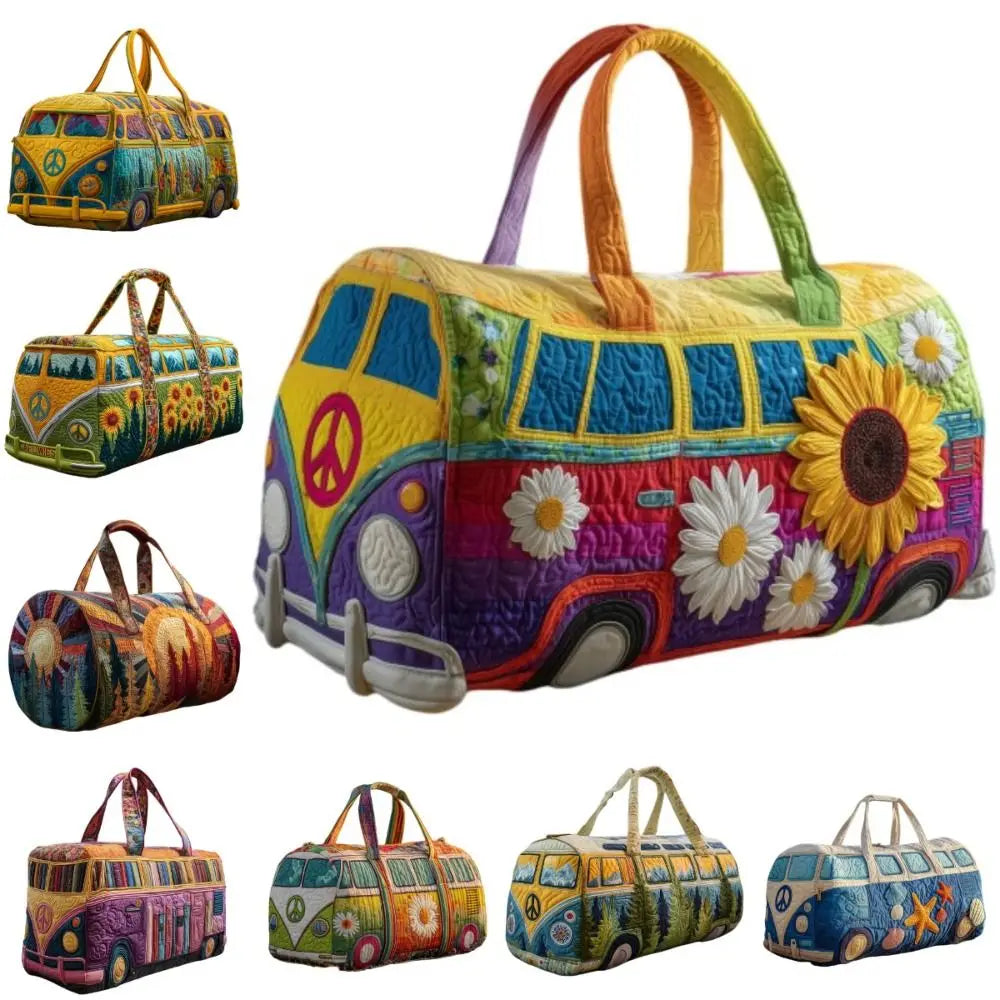 VW Bus Quilted Duffle Bag | 8 Designs