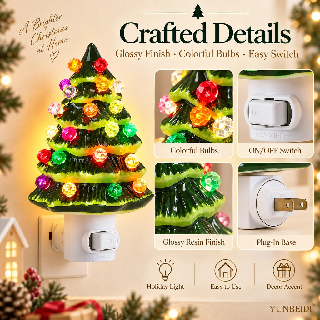 Plug-In Christmas Tree Night Light