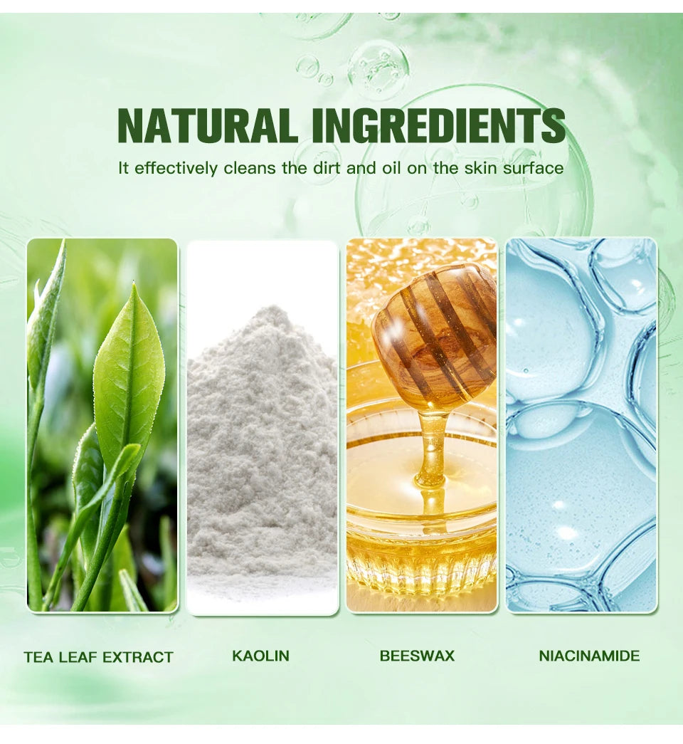 Green Tea Clay Mud Mask – 100g | Deep Cleansing & Pore Refining