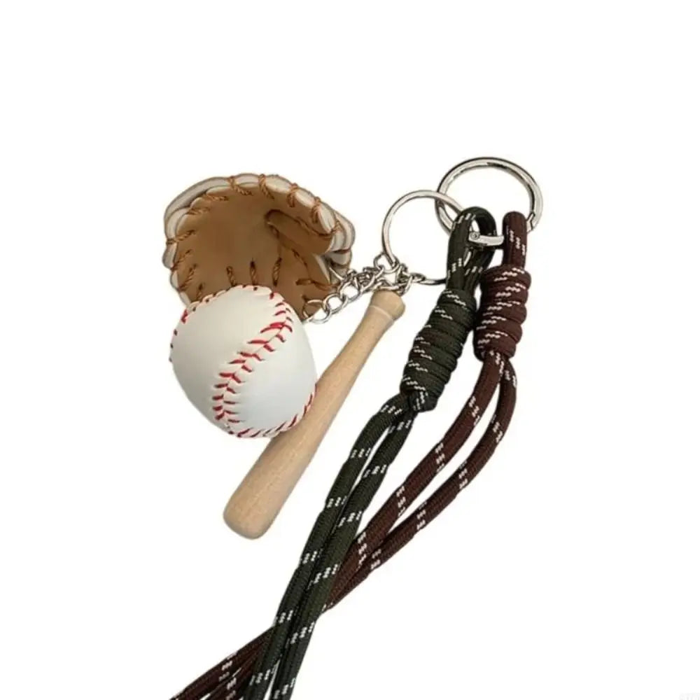 Baseball Braid Rope Bag Charm – Miu Style Woven Nylon Pendant