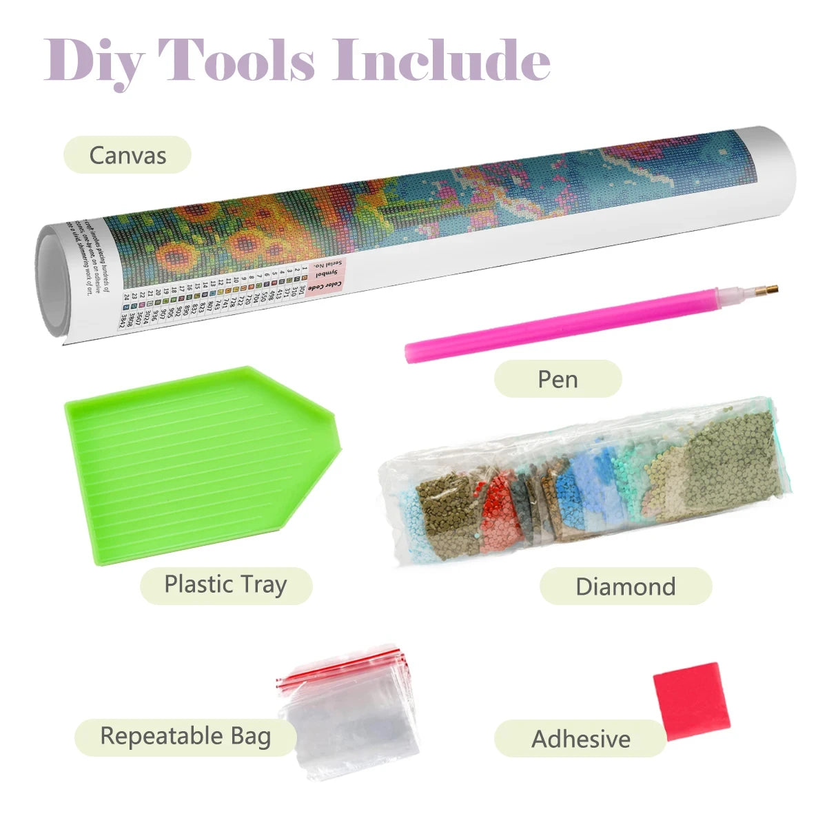 Mountain Lake Diamond Painting Kit | Full Square or Round Drill
