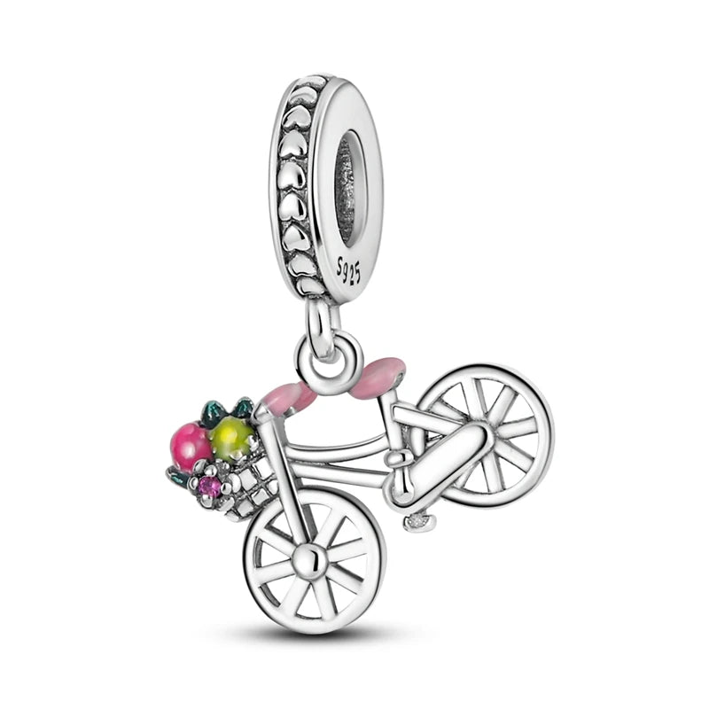 925 Sterling Silver Charm Pendant | Hearts, Bows, Butterflies & More