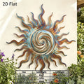 Sunburst Swirl Iron Wall Art | Indoor & Outdoor