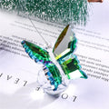 Crystal Cut Butterfly Ornament — Glass Figurine Desk & Home Décor