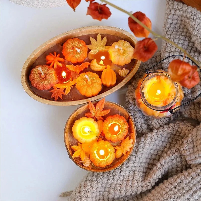 Pumpkin Spice Soy Wax Candle | Halloween & Autumn Aromatherapy | Handmade Room Decor Gift