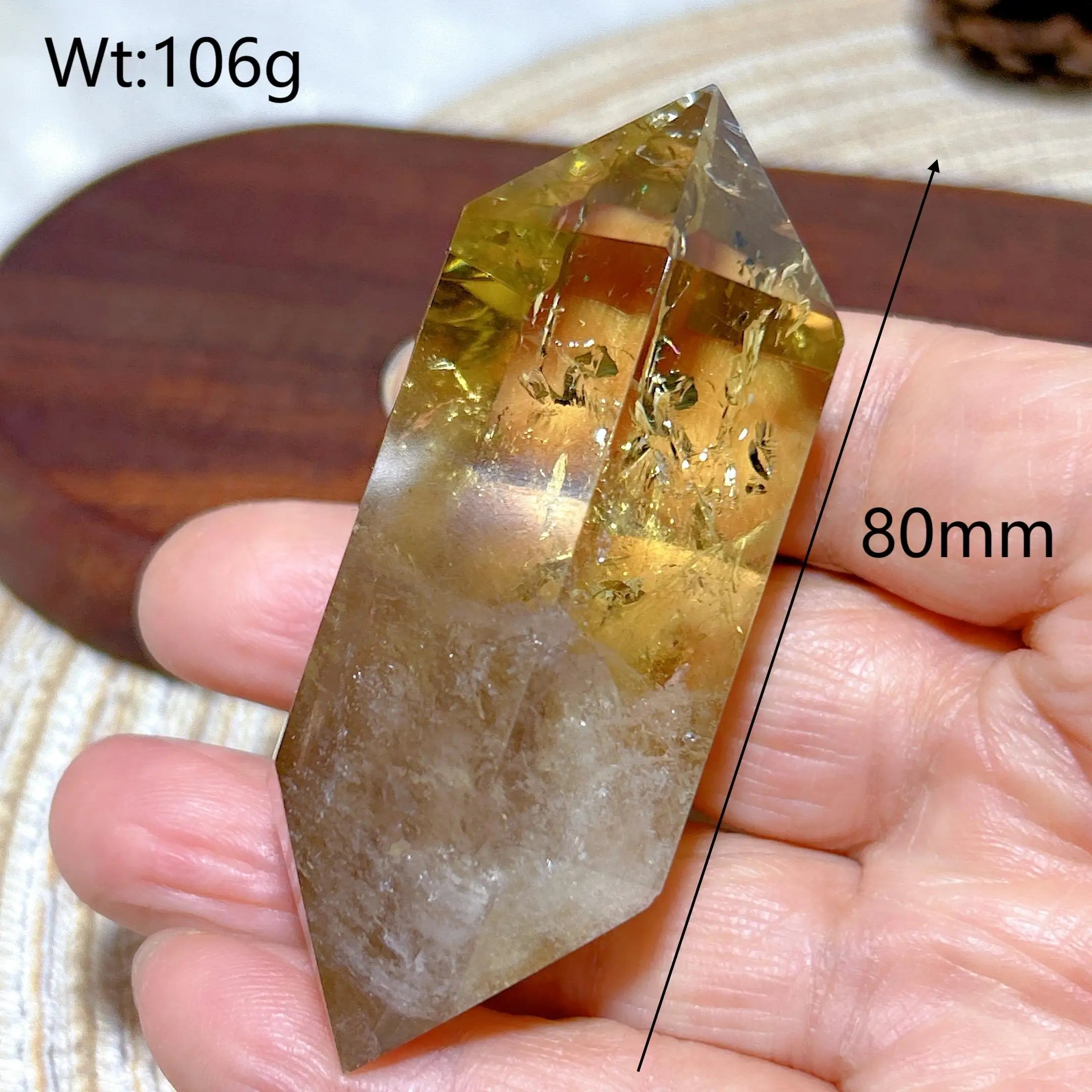 Smoky Citrine Double Tower Crystal
