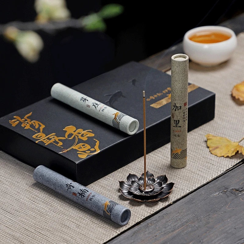 12-Scent Natural Incense Gift Set | Sandalwood, Osmanthus & More