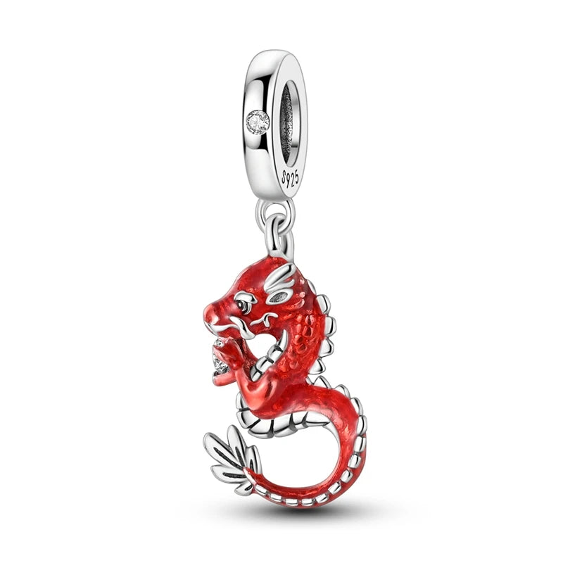 925 Sterling Silver Animal & Floral Charms for Bracelets – Cat, Sunflower & More