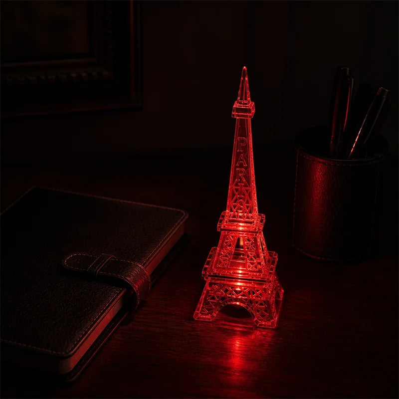 Eiffel Tower Crystal LED Figurine