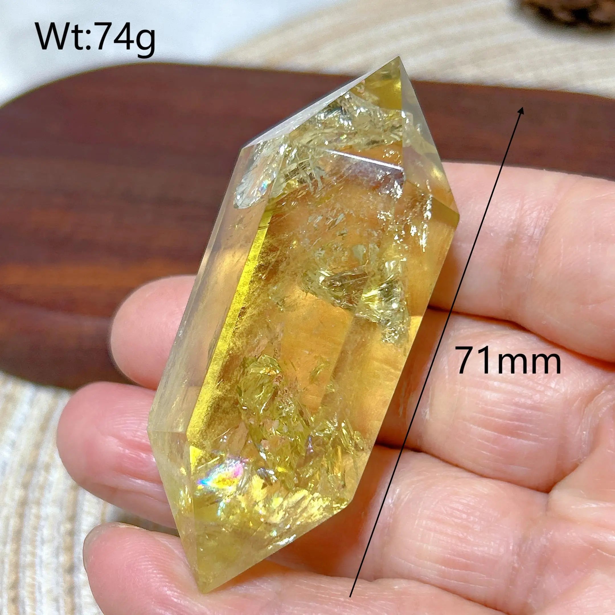 Smoky Citrine Double Tower Crystal