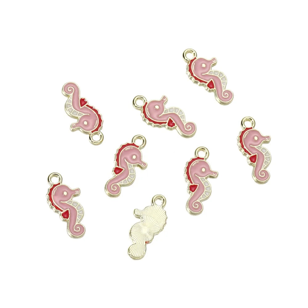Mixed Colorful Enamel Charms – 10pcs DIY Bracelet & Necklace Pendants