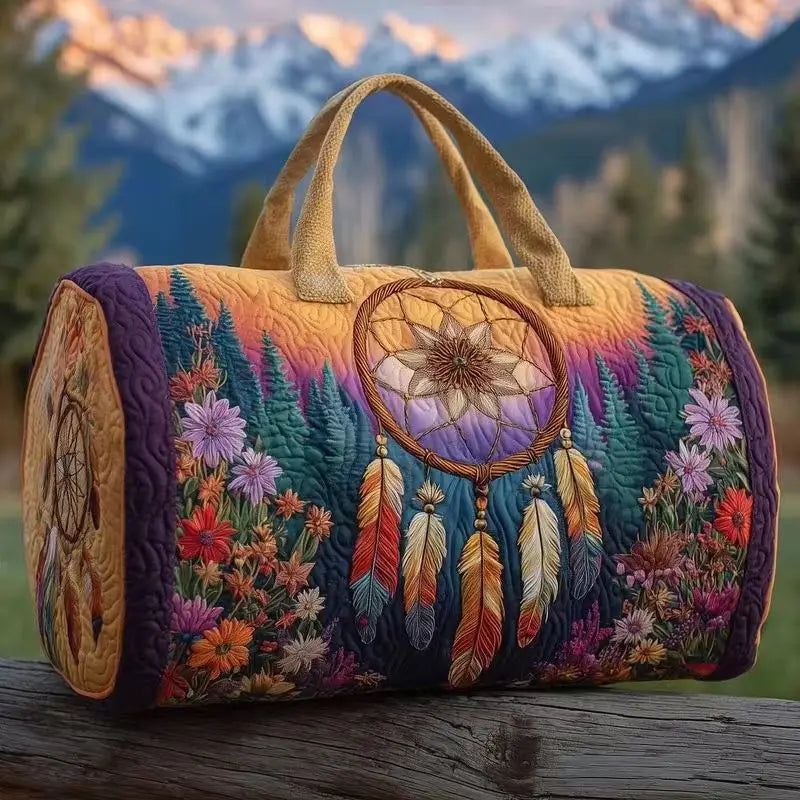 Quilted Travel Duffle Tote Bag | 30 Styles | Beach, Gym & Hiking