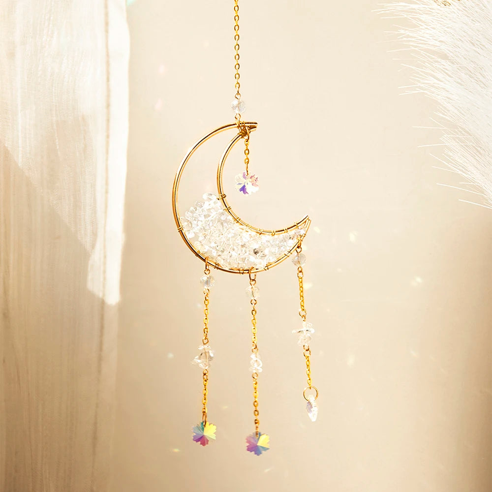 Crystal Moon Suncatcher