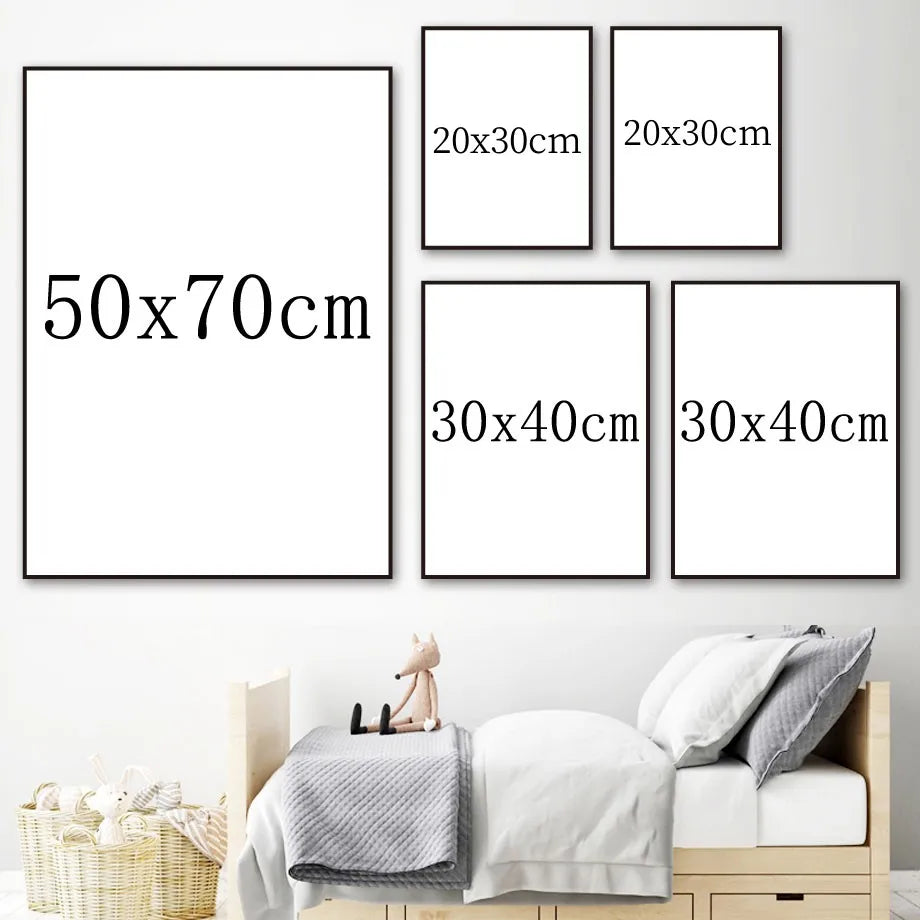 Botanical Landscape Canvas Print | Modern Wall Art for Living Room & Home Décor