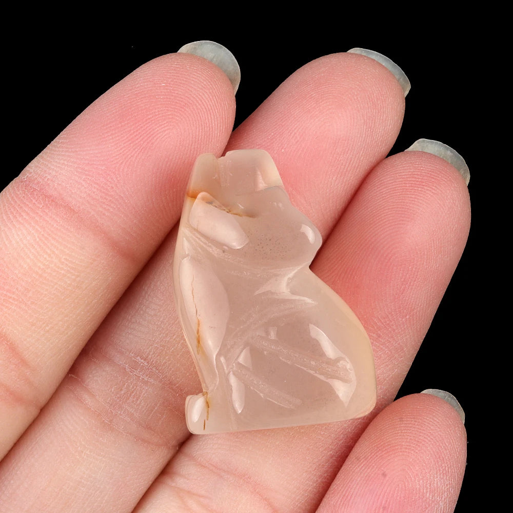 Mini Carved Dog Figurine | Tiny Puppy Keepsake