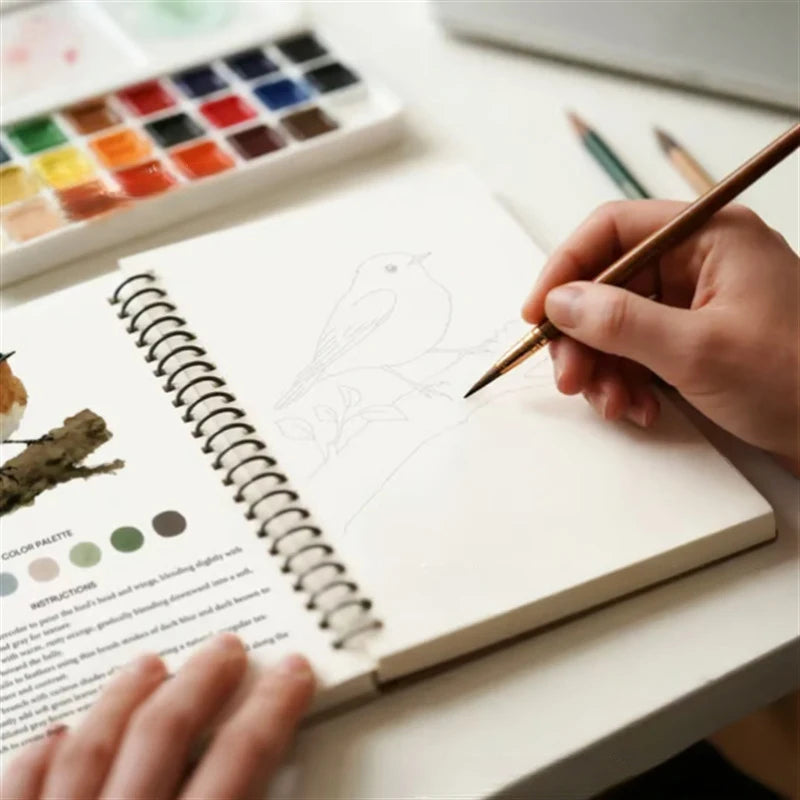 Beginner Watercolor Workbook | 8 Nature & Seasonal Themes