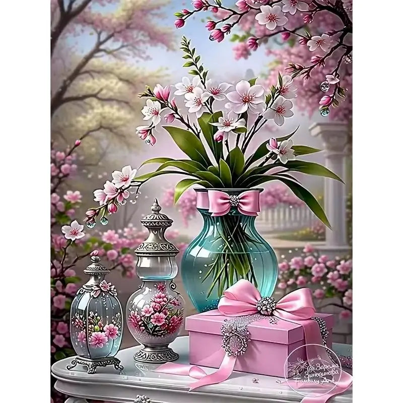 Floral Diamond Painting Kit | Full Square or Round Drill