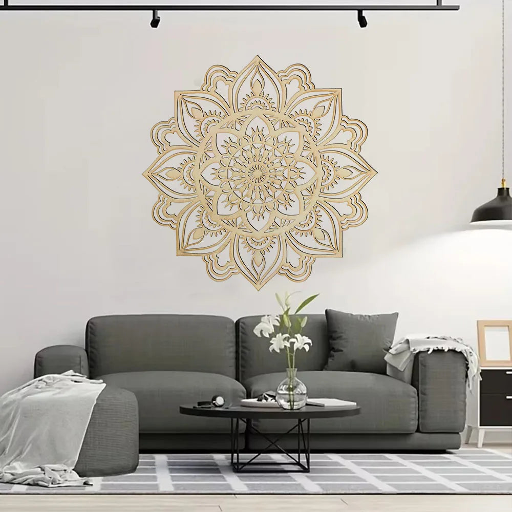 Moroccan-Inspired Mandala Metal Wall Art