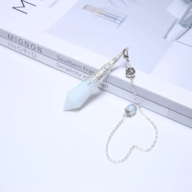 Crystal Pendulum Pendant | Natural Healing Stone | Reiki Chakra Energy