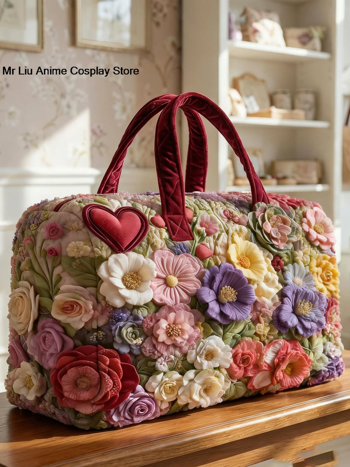 3D Floral Quilted Duffle Bag | 4 Designs | 2 Sizes