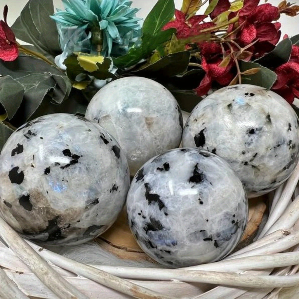 Natural Moonstone Crystal Sphere | Ethereal Glow · Intuition & Divine Feminine Energy