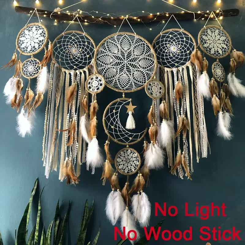 Boho Handmade Dreamcatcher Set — 5 Pieces
