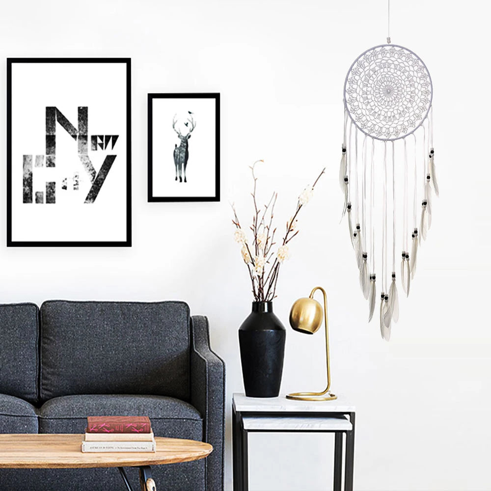 Boho Dream Catcher | Handmade Wall Hanging for Bedroom, Kids Room & Home Décor
