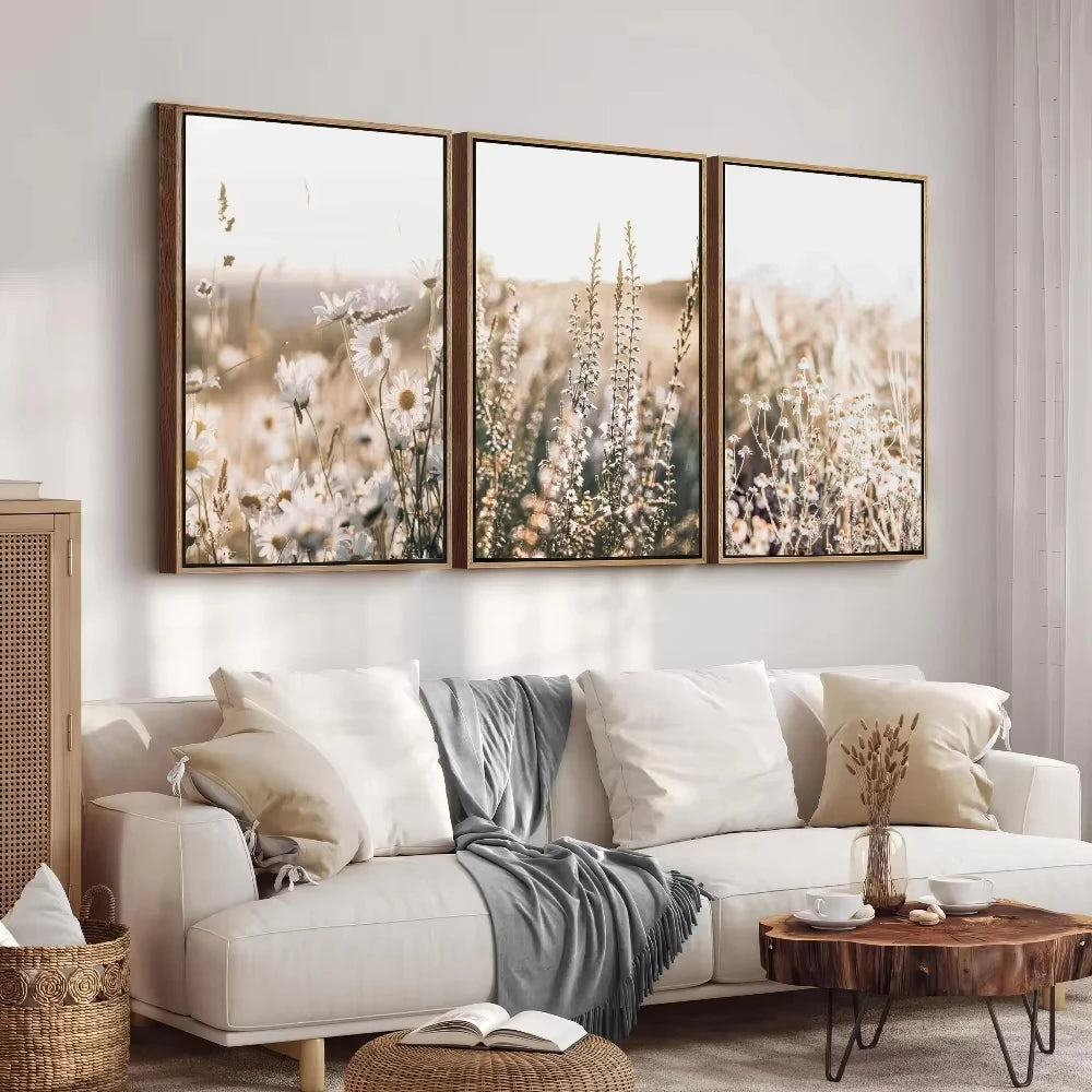 Muted Wildflower Photography Print | Neutral Botanical Wall Art