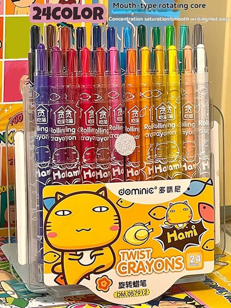Non-Toxic Wax Crayons for Kids – 12, 18, 24 & 36 Colors