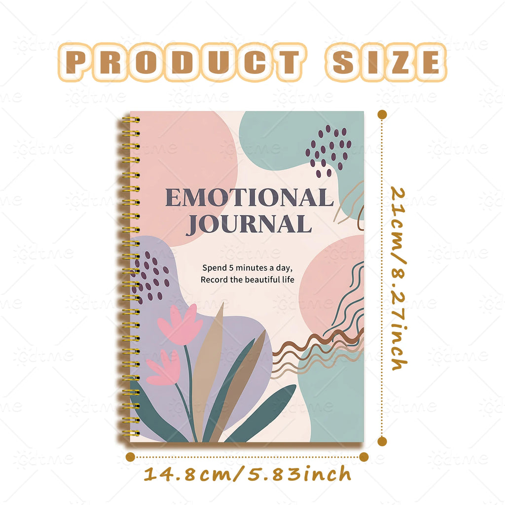 Emotional Journal | Adult Mental Health Planner, Wellness Workbook & Self-Care Tracker