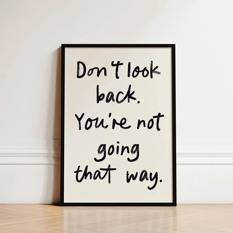 Motivational Quote Canvas Print | Minimalist Wall Art for Home & Office