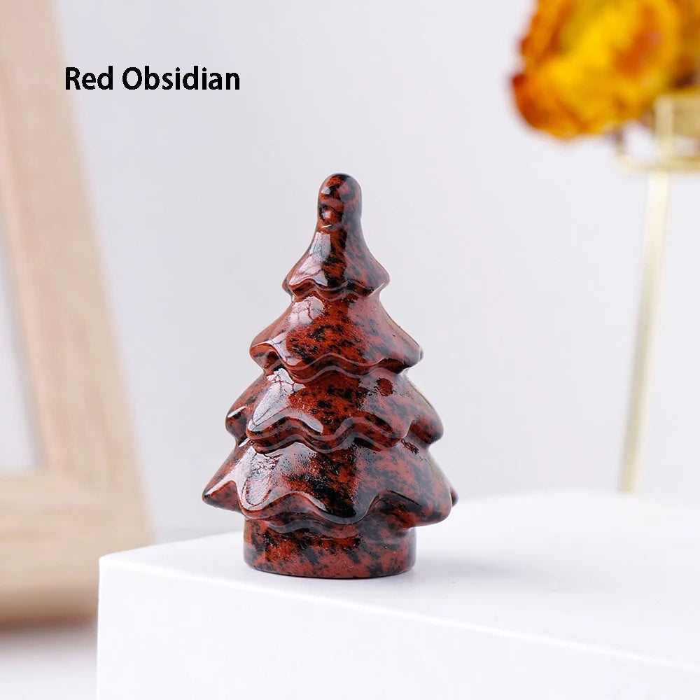 Mini Gemstone Christmas Tree Figurine