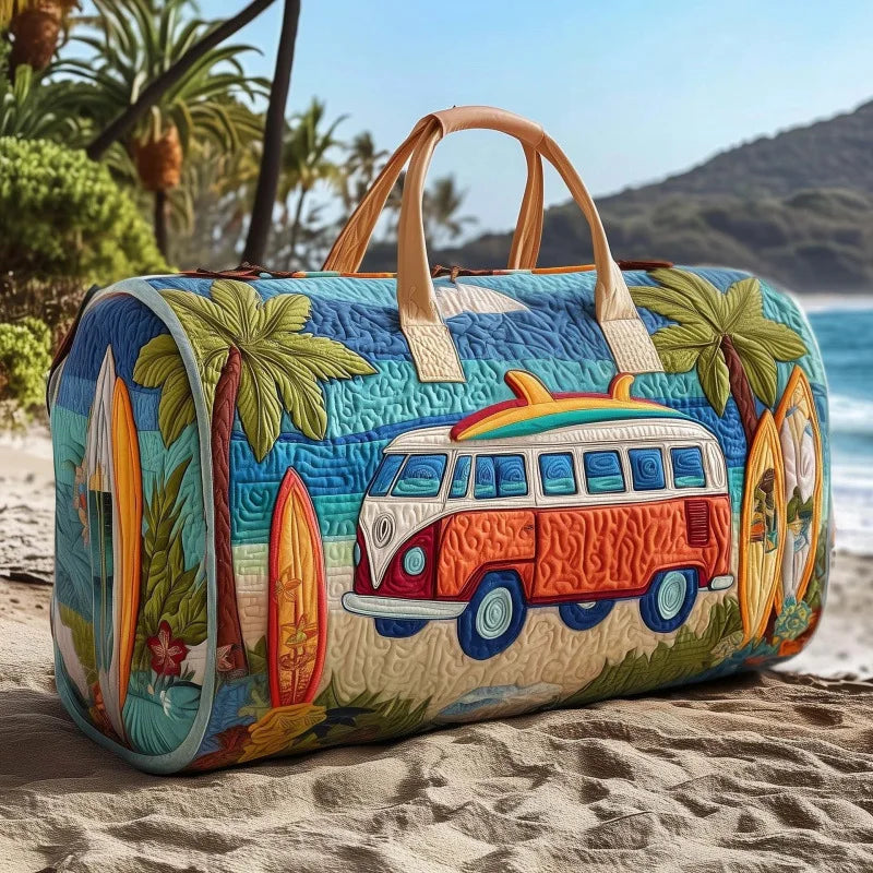 Quilted Travel Duffle Tote Bag | 30 Styles | Beach, Gym & Hiking
