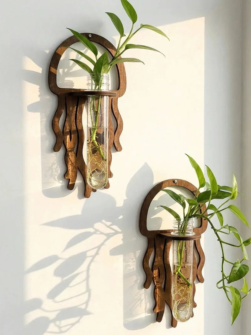 Wooden Wall Propagation Station | Sun, Jellyfish & Lantern