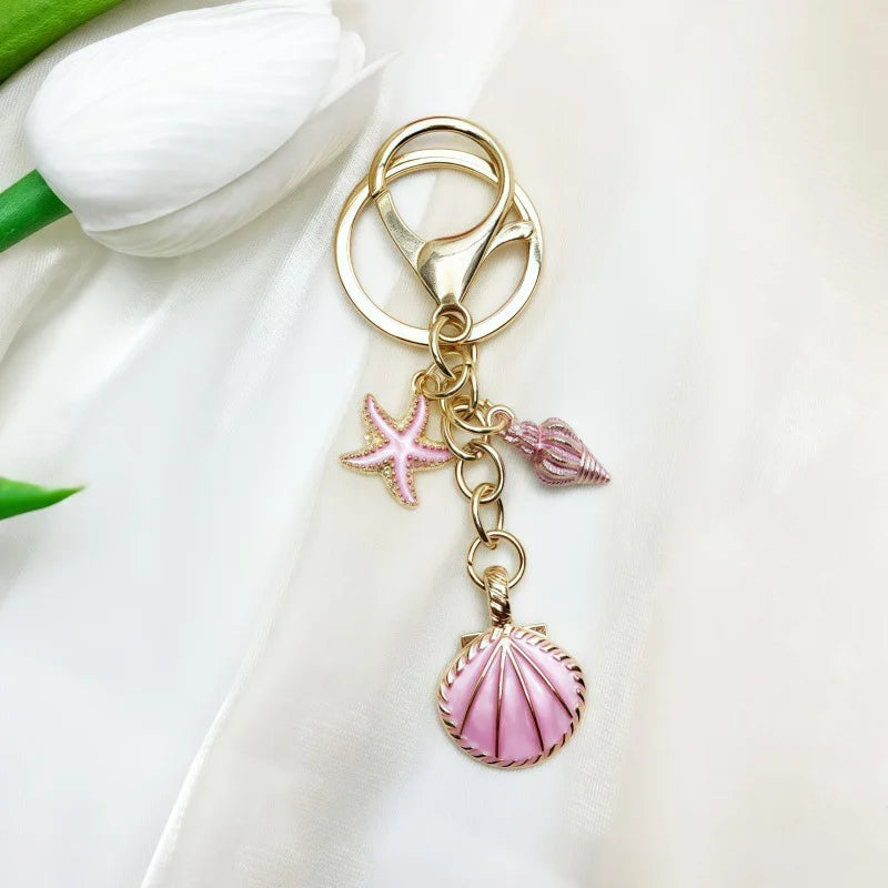 Gold Mushroom & Pearl Bag Charm | Handbag Chain Pendant