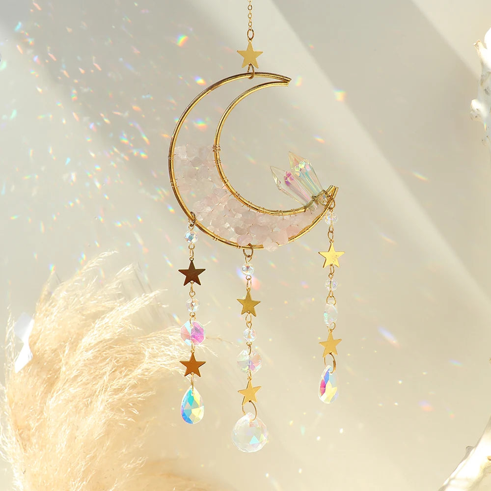 Crystal Moon Suncatcher