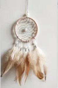 Dream Catcher Car Pendant | Feather & Crystal Rearview Mirror Charm