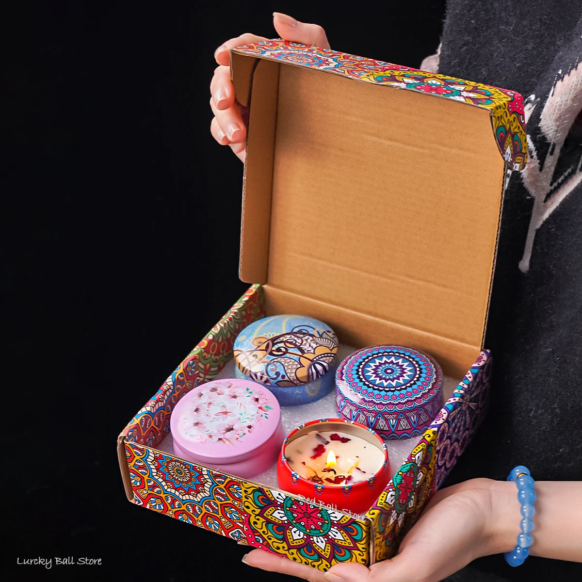 Scented Candle Gift Set — 4 Candles