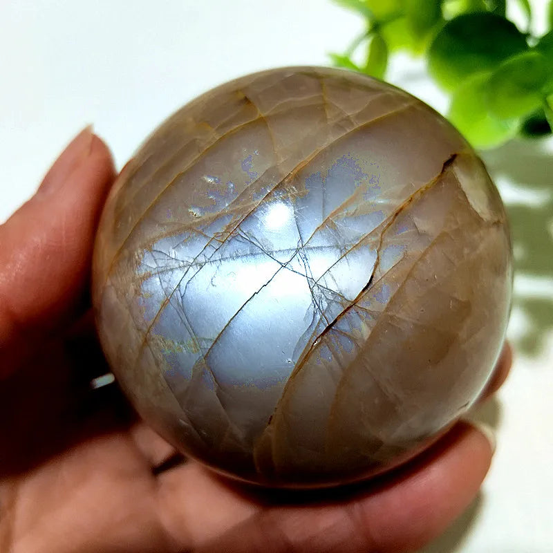 Druzy Agate Crystal Sphere – Natural Geode Décor
