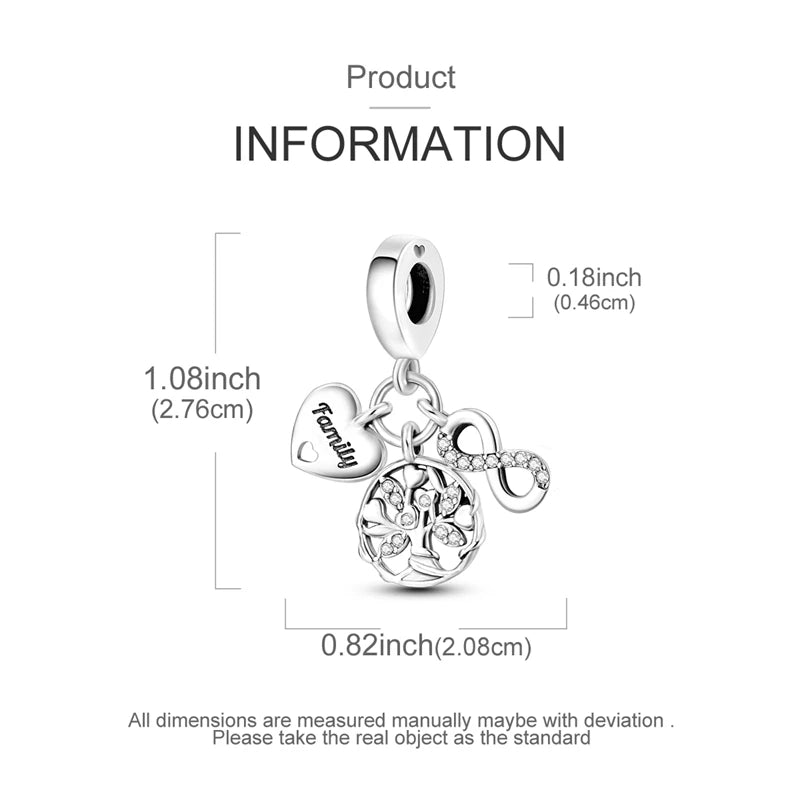 925 Sterling Silver Character Charms – Bracelet Pendants for Women