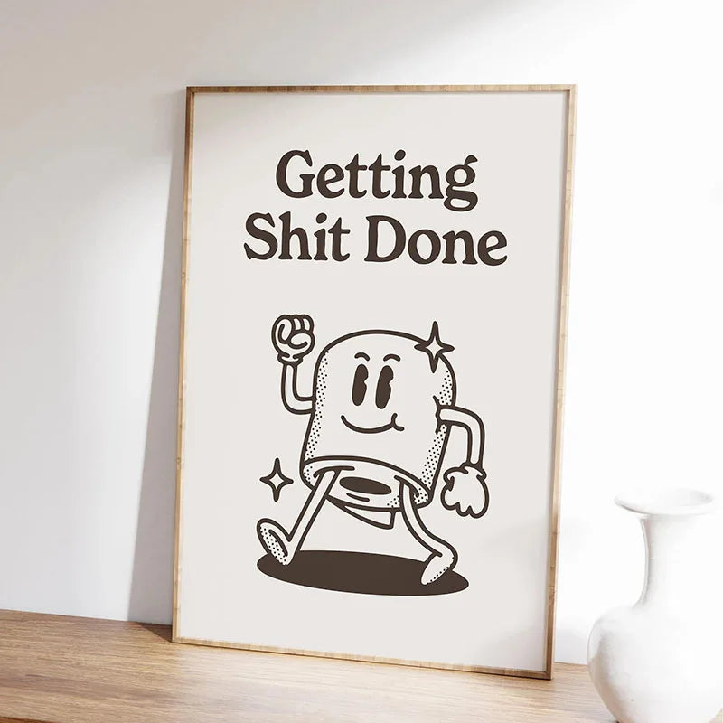 Motivational Quote Canvas Print | Minimalist Wall Art for Home & Office