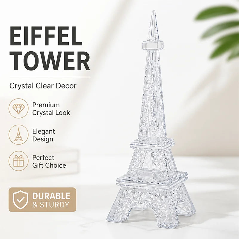 Eiffel Tower Crystal LED Figurine