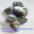 Natural Raw Labradorite Stone Reiki Healing Crystal