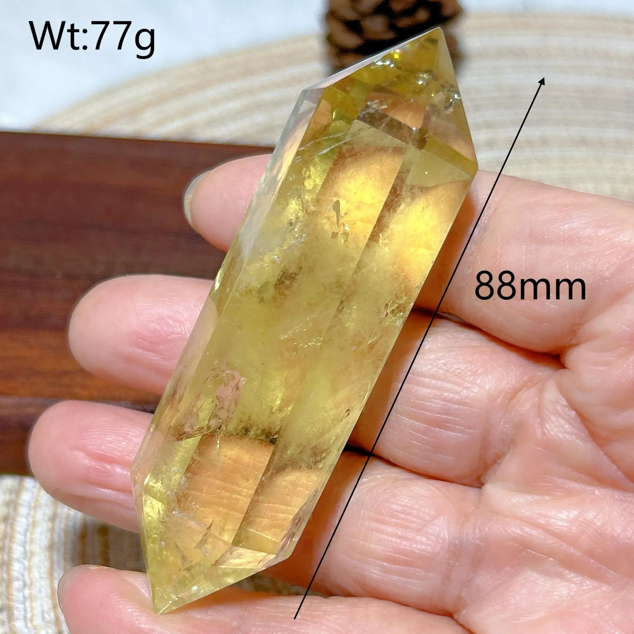 Smoky Citrine Double Tower Crystal