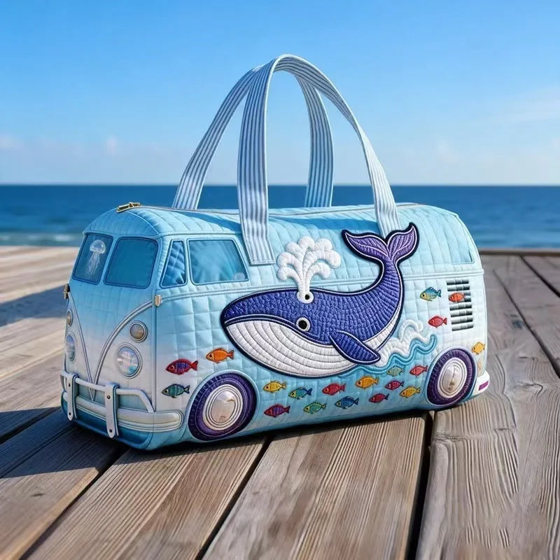 Quilted Travel Duffle Tote Bag | 30 Styles | Beach, Gym & Hiking
