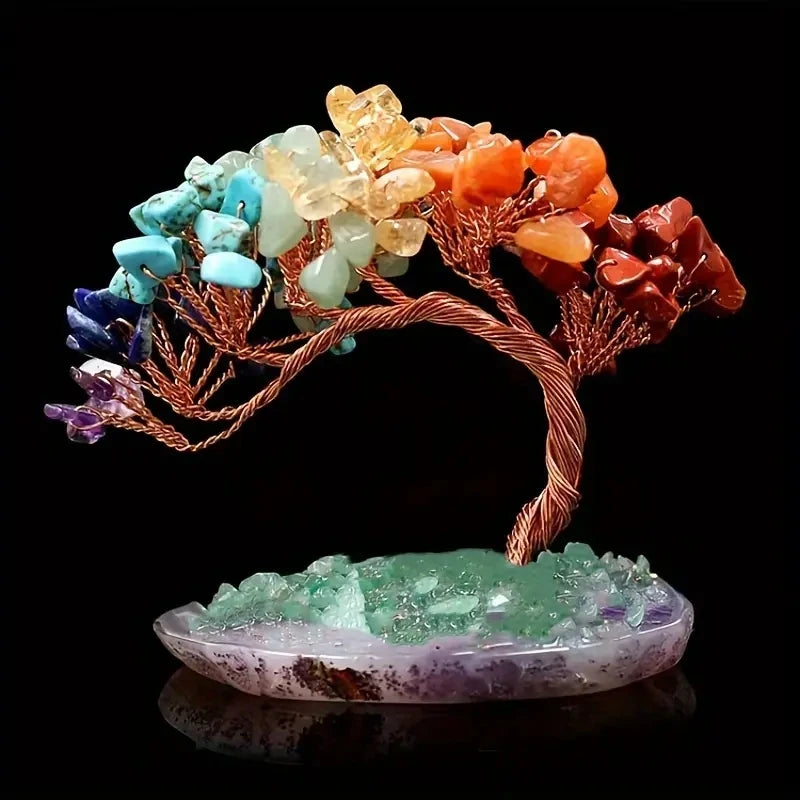 Natural Crystal Seven Chakra Fortune Tree