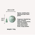 Handmade Spherical Aromatherapy Candle — Rotating Line Art Design