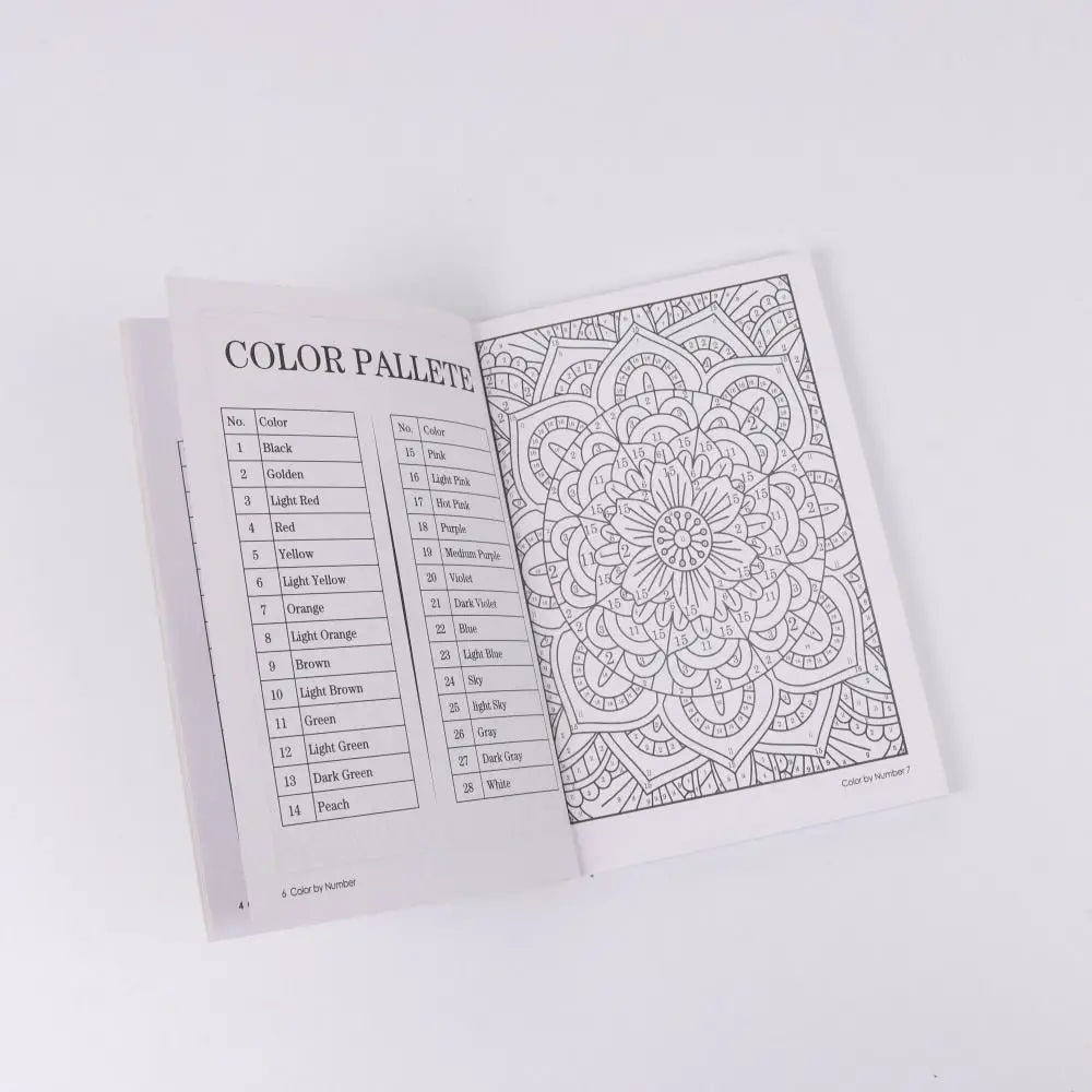 Color By Number Coloring Book for Adults – 80 Pages of Mindful Art