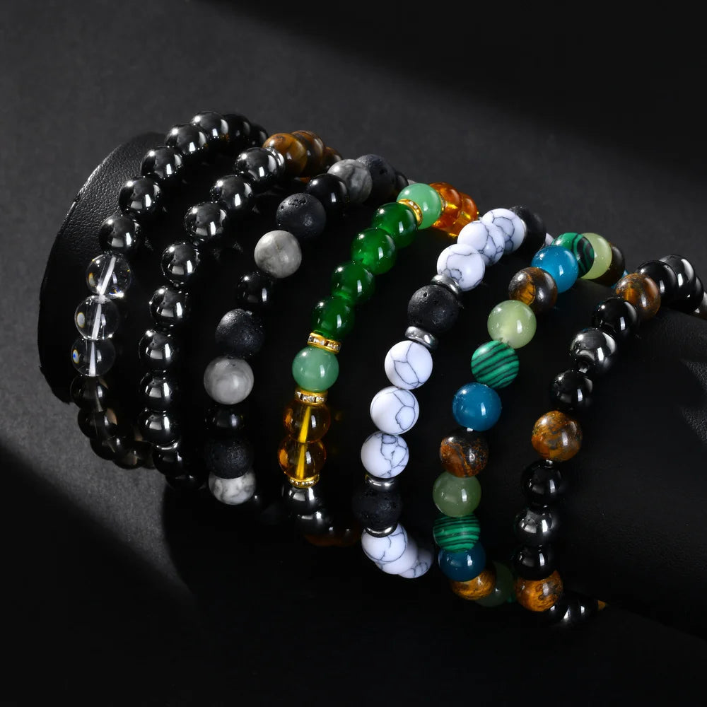 Natural Stone Bead Bracelet